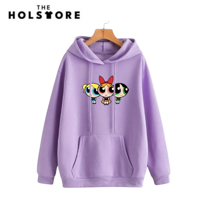 Power Puff Printed Hoodies - All Colors