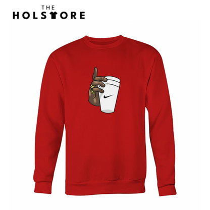 Stylish Hand WIth Cup Sweatshirts - Four Colors