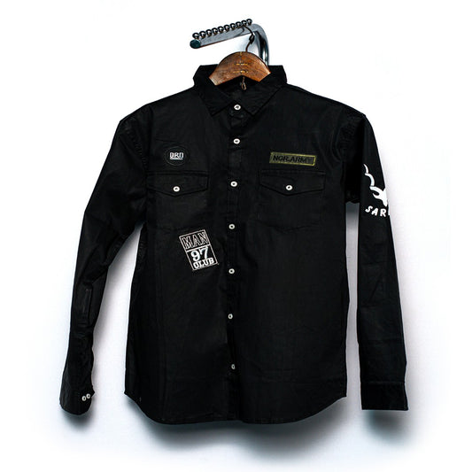 Double Pocket Shirts - Black